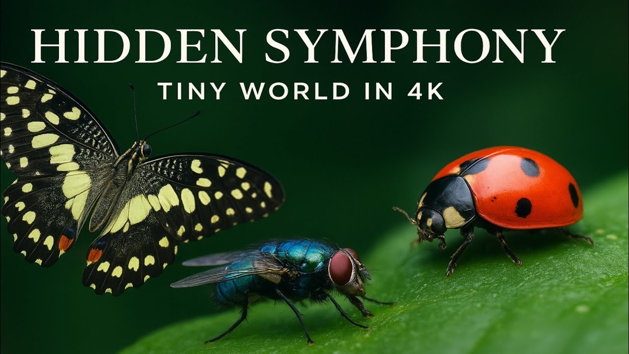 The Hidden Symphony of Insects 🦋 | Beautiful Macro Life in 4K.