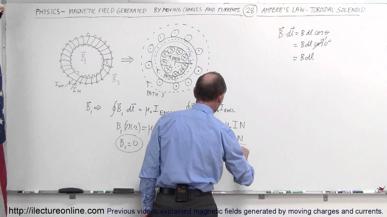 Physics 44  Magnetic Field Generated (28 of 28) Ampere's Law: Toroidal