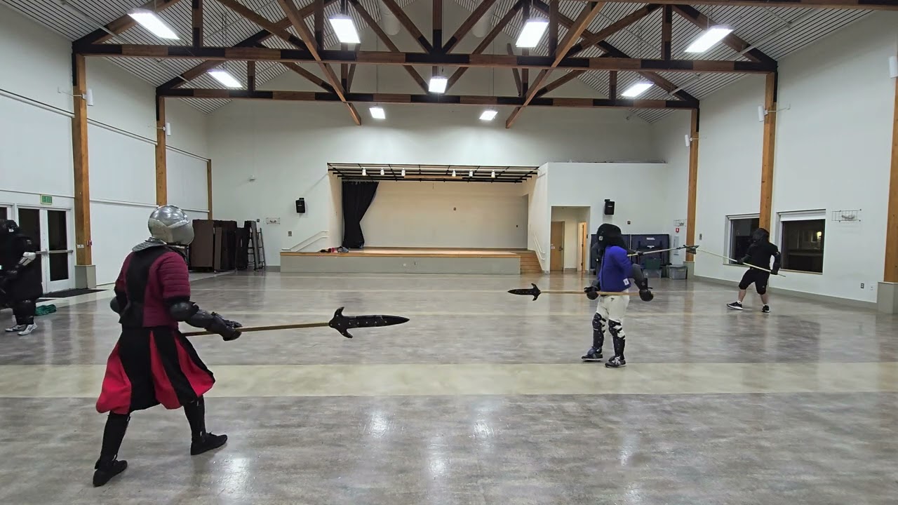 Tosetti Institute | polearm sparring me vs lee