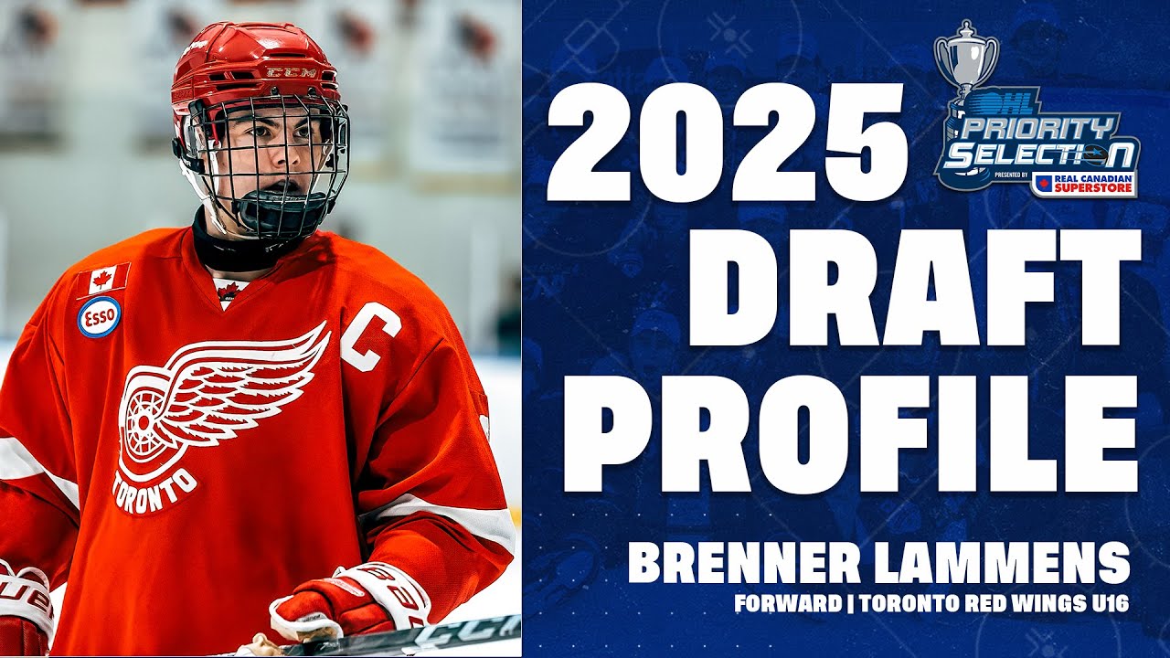 2025 #OHLDraft Prospect Profile: Brenner Lammens (Toronto Red Wings)