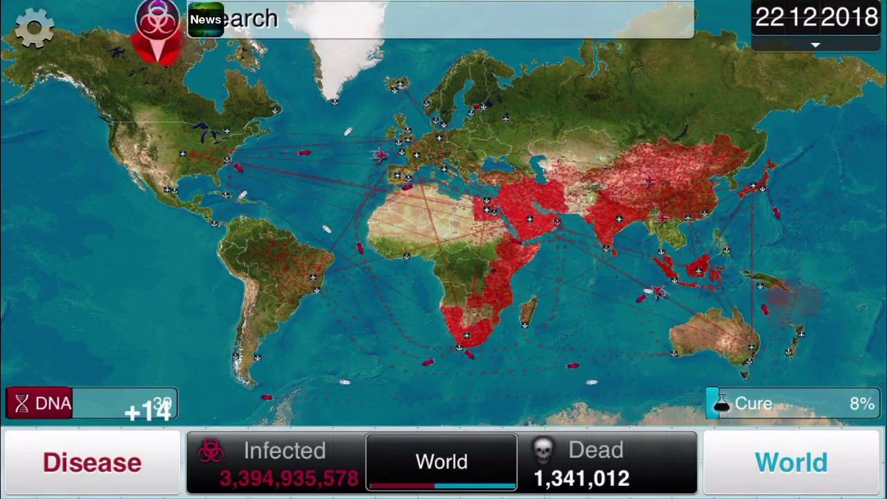 [Plague Inc.] Parasite (Mega Brutal) in 2:54 (WR)