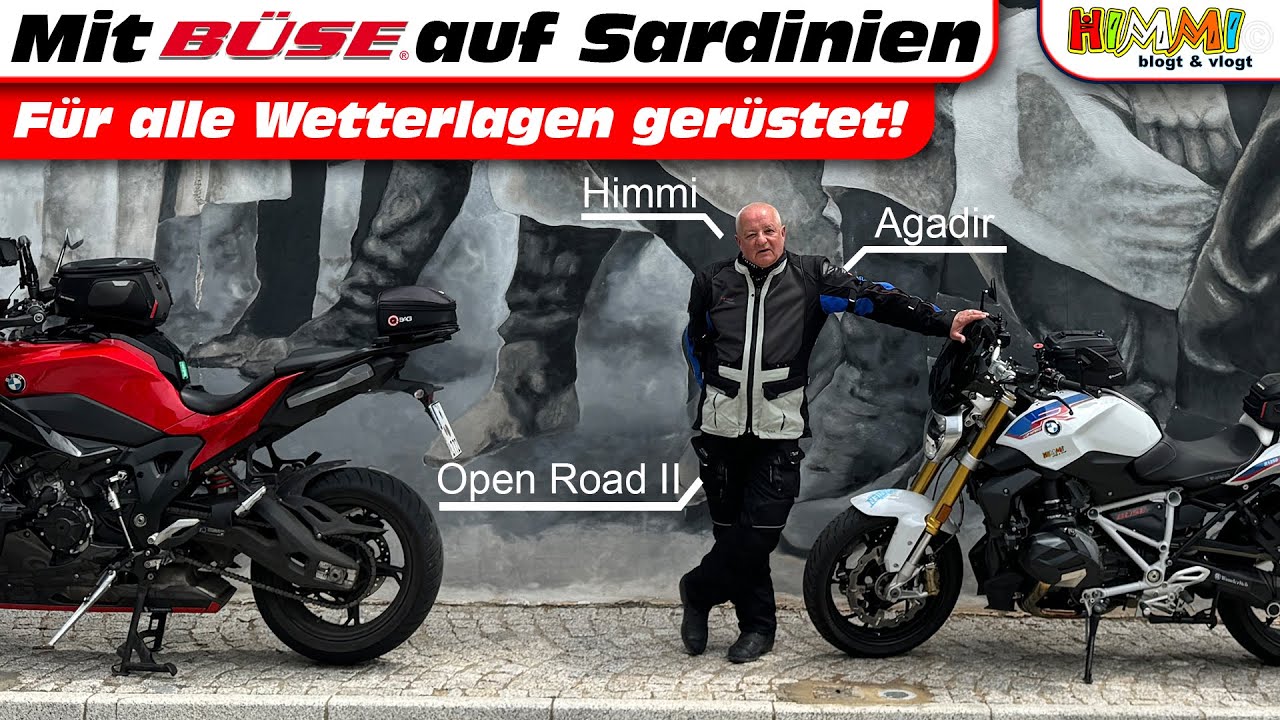 💯 Komplett in Büse auf Sardinien-Tour 😎 mit der BMW R 1250R