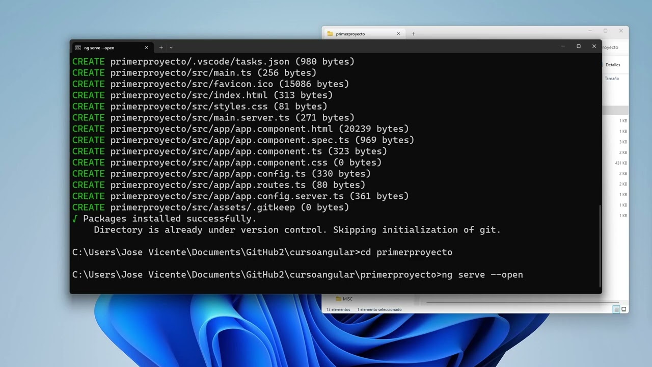 Introducción a programación de aplicaciones con Angular