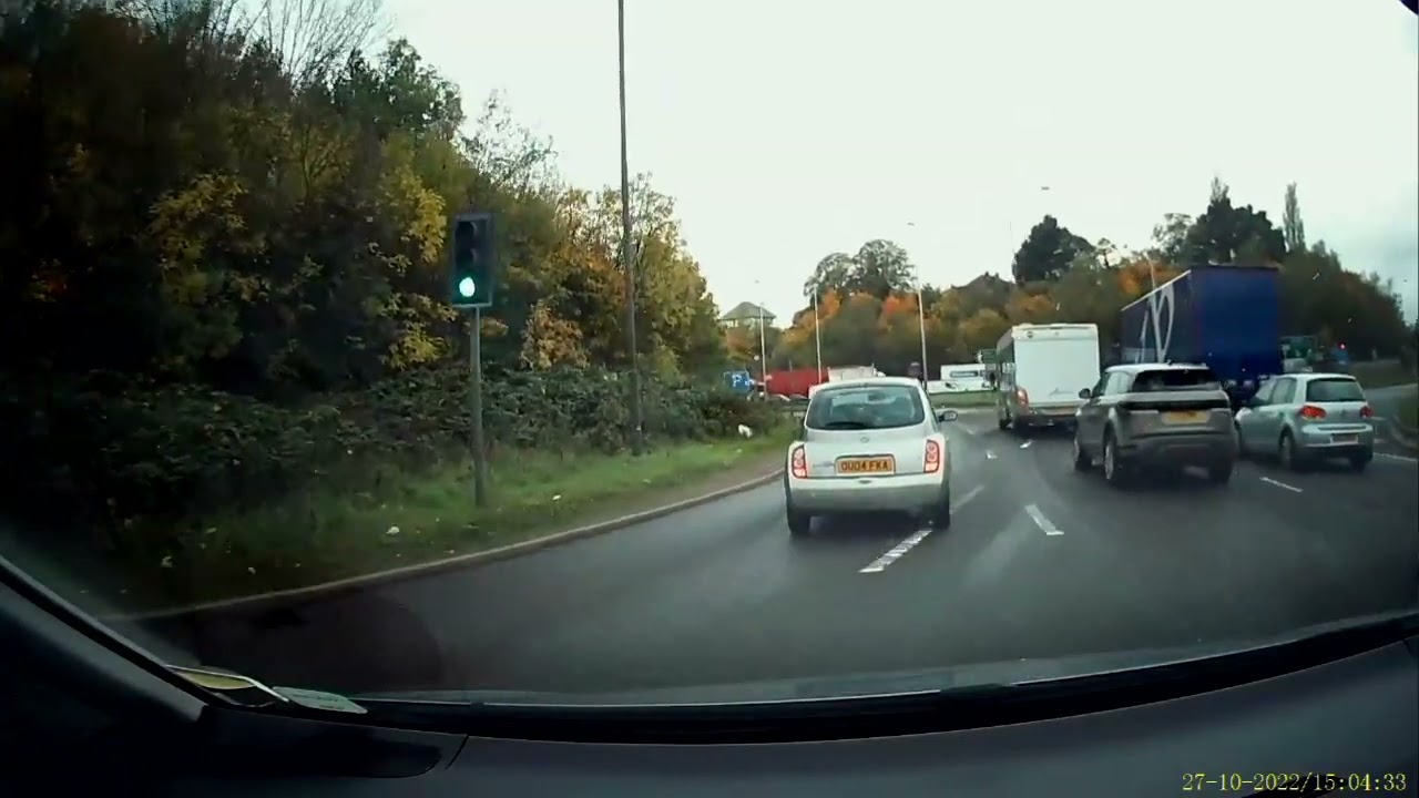 Dashcam Driving To Ripley In Derbyshire