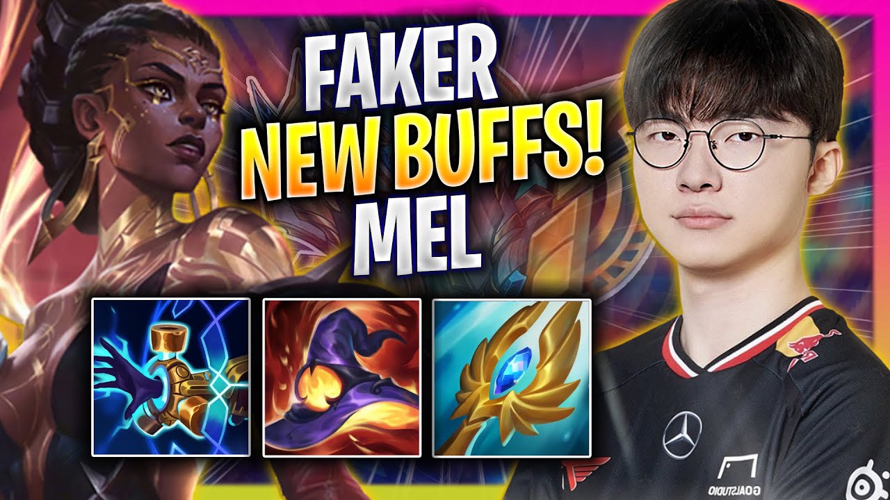 FAKER TRIES MEL WITH NEW BUFFS! - T1 Faker Plays Mel MID vs Aurelion Sol! | Season 2025