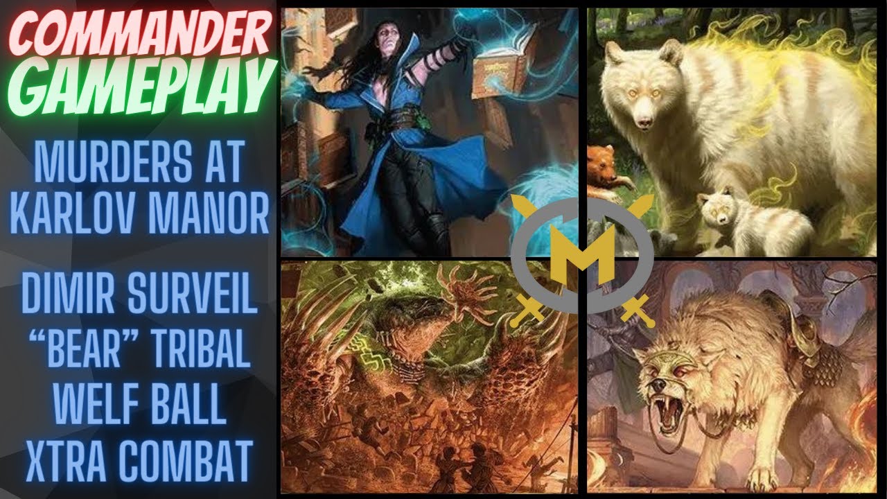 Убийства в усадьбе Карловых EDH Game - Мирко, Душкана, Воя, Анзраг - Командир Геймплей MKM MTG