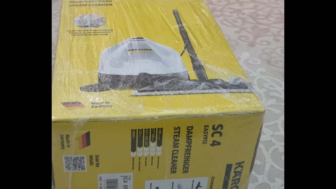 Karcher SC 4 EASYFİX EU BUHARLI TEMİZLEYİCİ/Kutu açılımı ve ilk kullanım