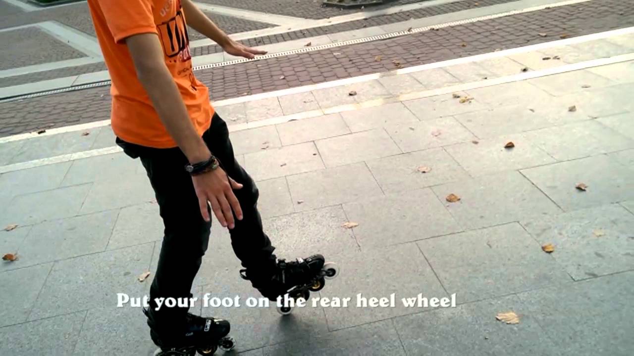 Slalom school: Heel wheeling