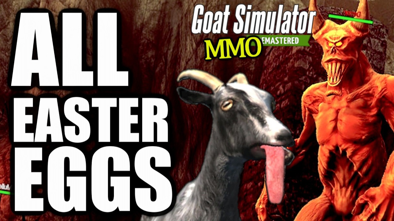 Goat Simulator REMASTERED: MMO All Easter Eggs And Secrets