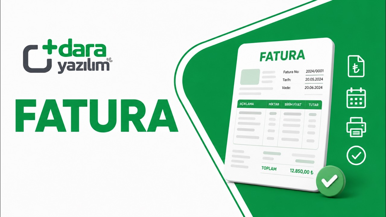 Daraplus Yazılım'da Fatura Raporları