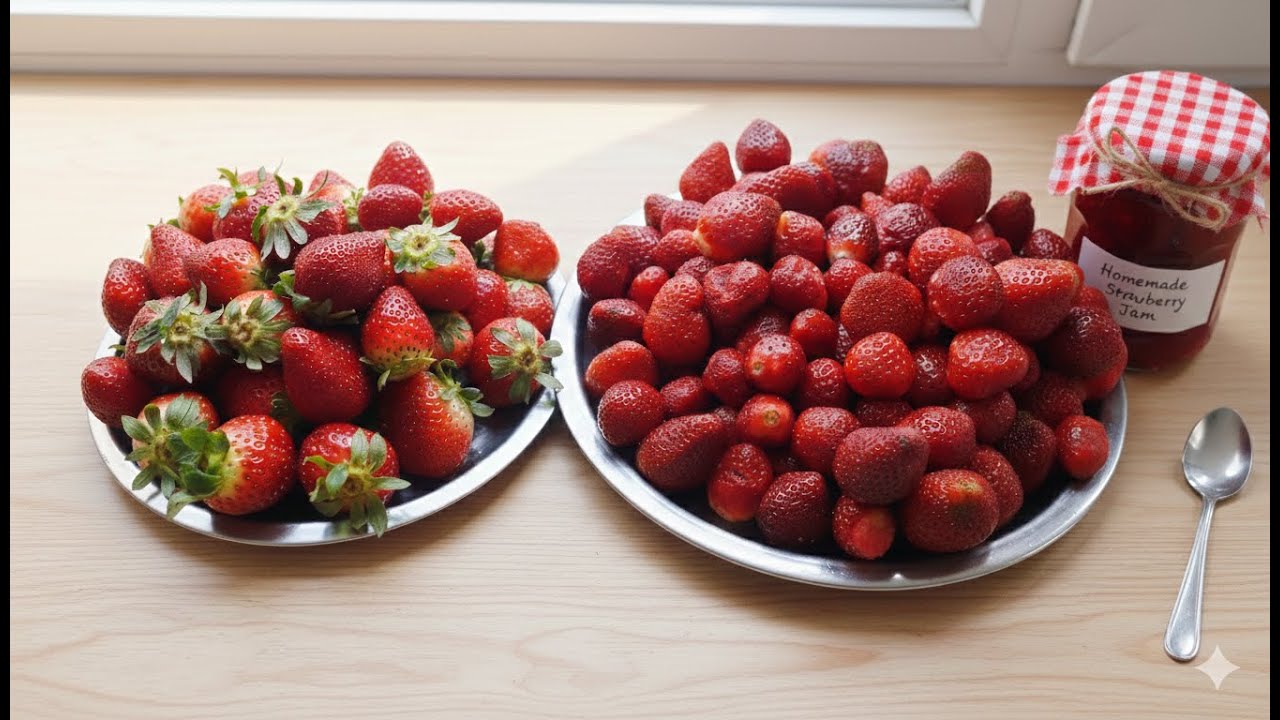 مربى فراولة قطع من مطبخ الشيف هناء ناجي 