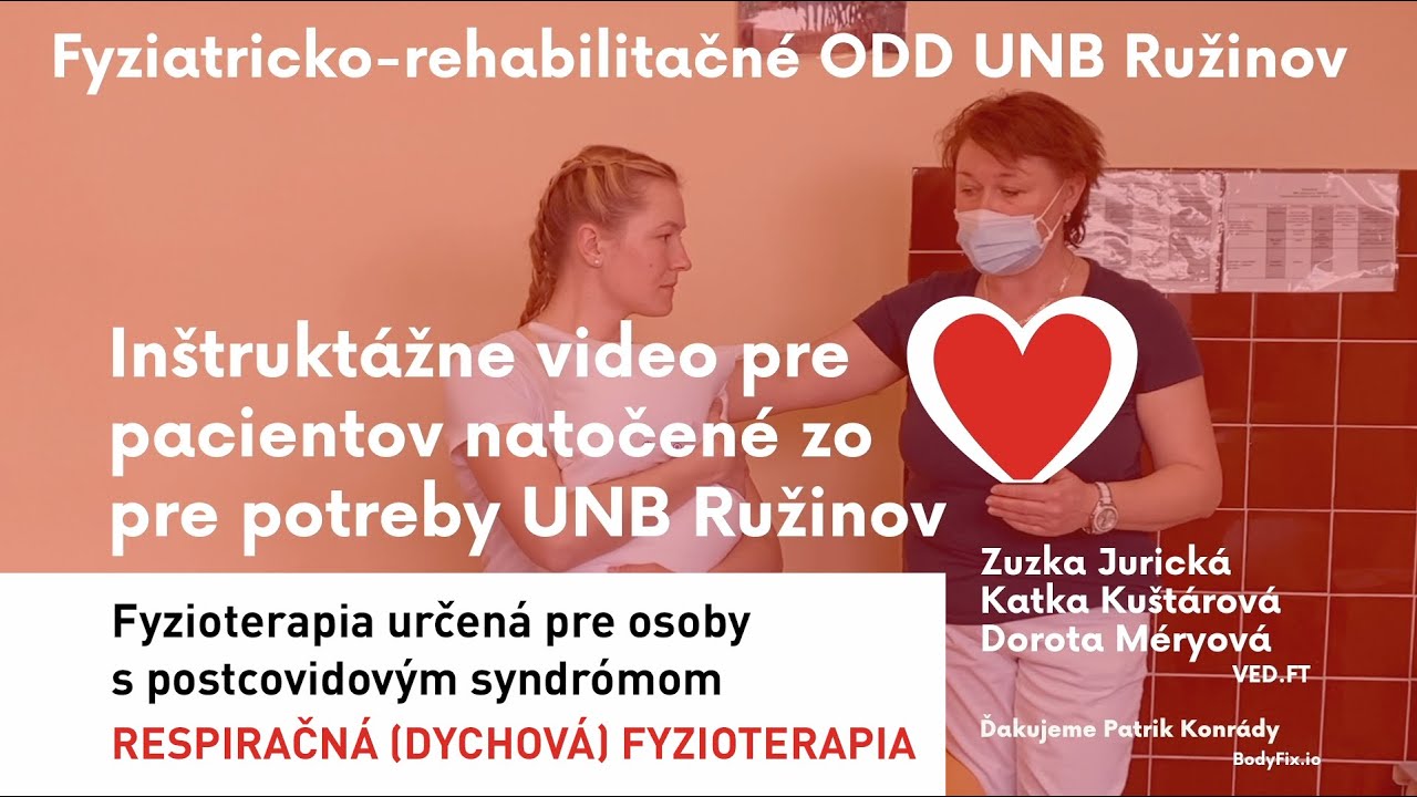Respiračná (dychová) fyzioterapia určená pre osoby  s postcovidovým syndrómom