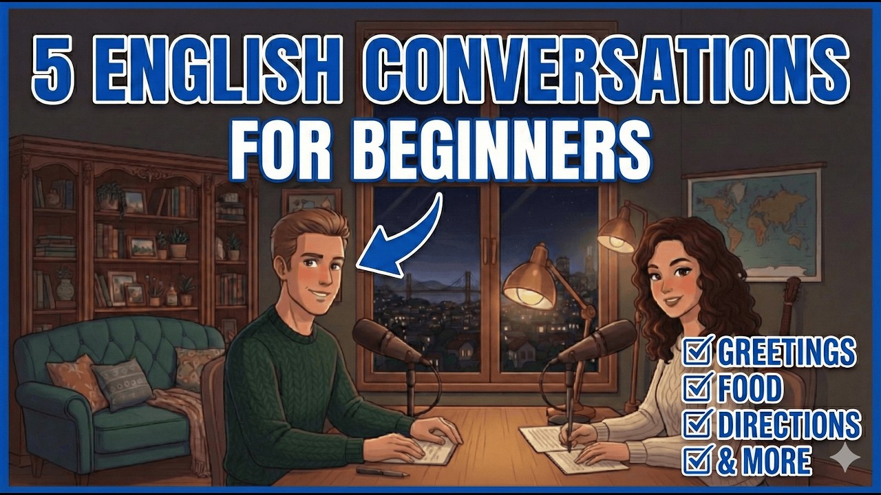 5 Short Real English Conversations for Beginners (Speak Confidently!) | English Passive Listening