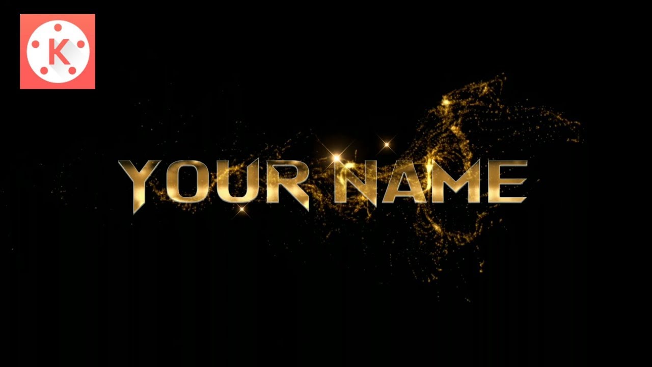 Intro Golden Particle & Text Animation with Kinemaster || Easy, simple and Cool ||