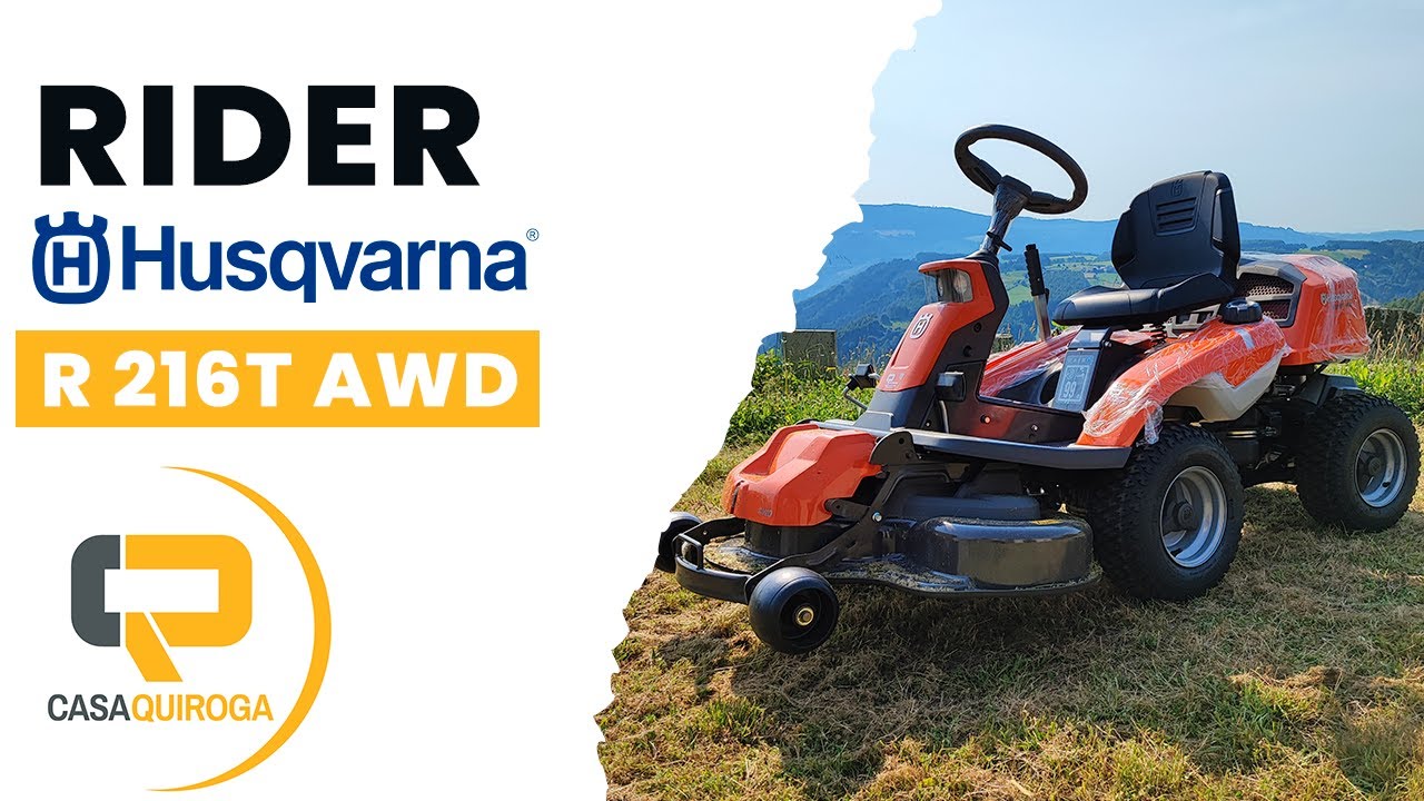 RIDER R 216T AWD HUSQVARNA | CORTACÉSPED 4X4 HUSQVARNA