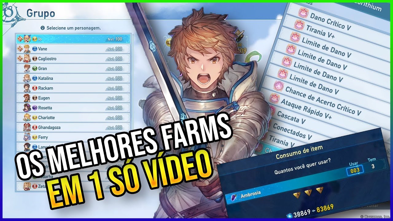 Granblue Fantasy Relink - Os melhores Farms do Jogo! Maestria, EXP, Dinheiro, Selos e mais!