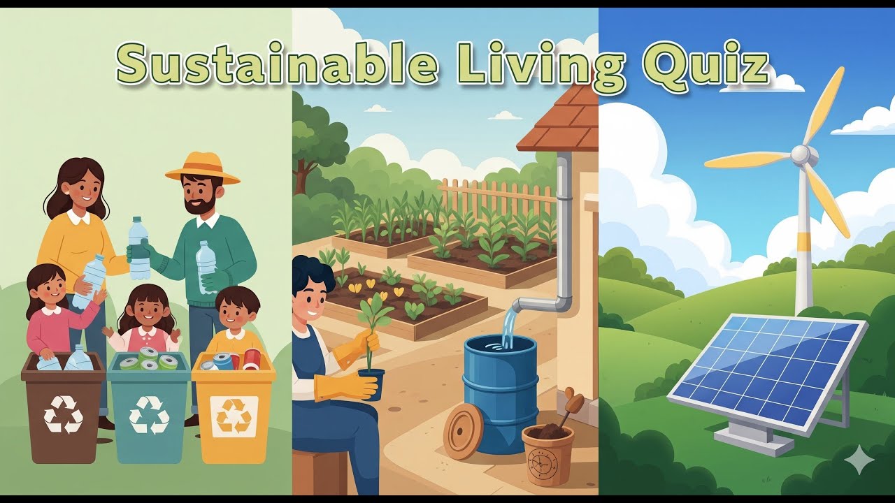 Sustainable Living Quiz! 🌍 Eco-Conscious Habits for Families!
