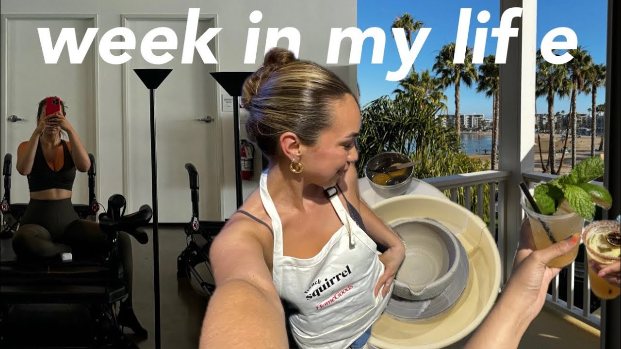 random week in my life! (pottery class, lagree, staycation, Trader Joe’s haul)