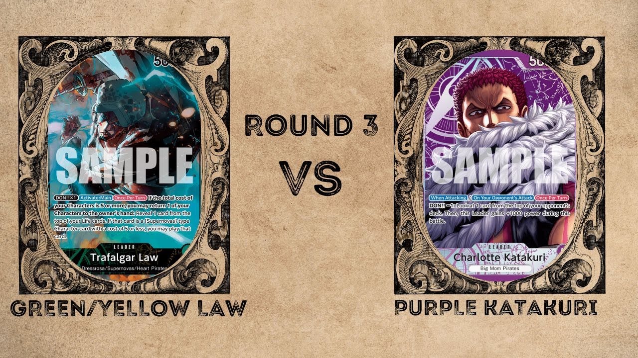 One Piece Local PRB02 Tournament POV GY Law vs P Katakuri Round 3