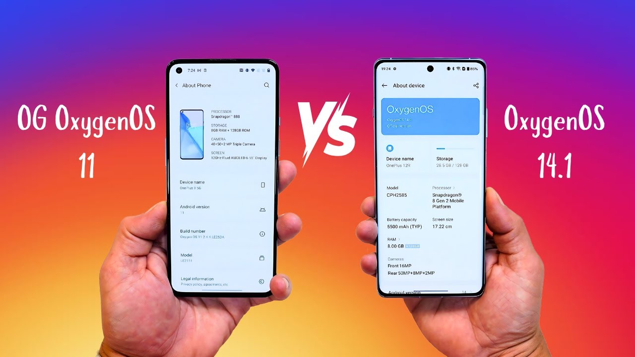 Original OxygenOS 11 vs Chinese OxygenOS 14.1 📱✨ - UI Changes, Features & More! Which Is Better?