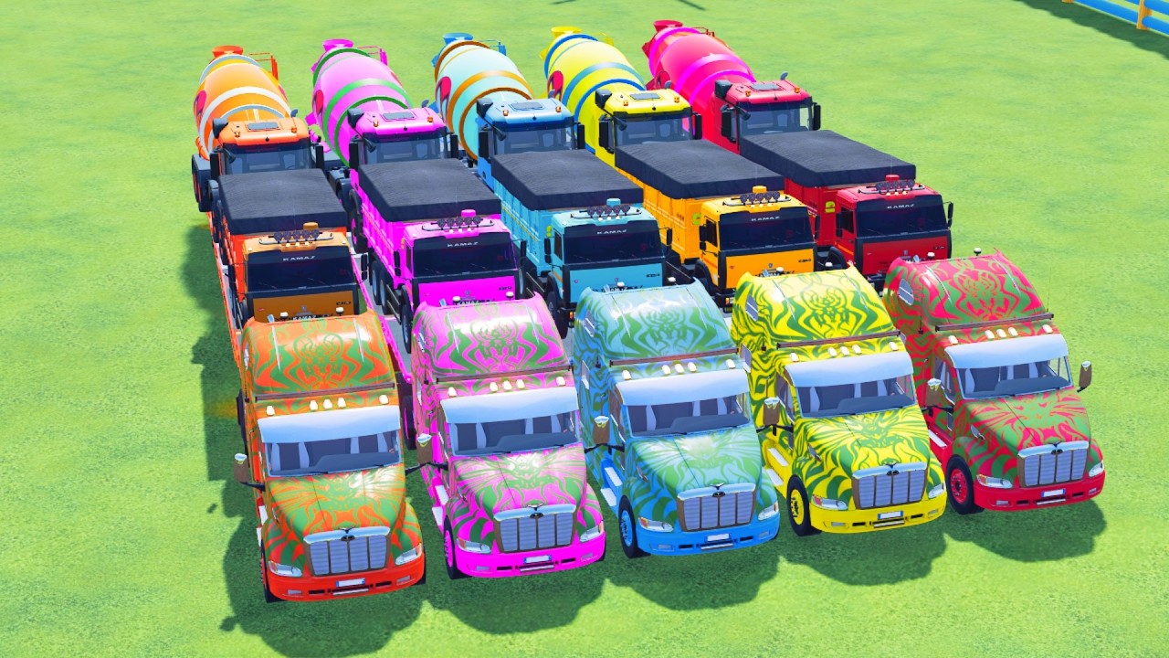 Transporting American Mixer Trucks on the Hardest Road Ever!  Farming Simulator 22 #47