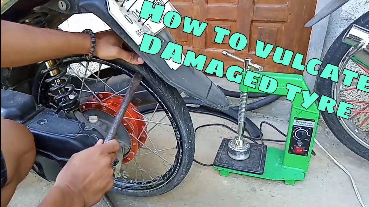 How to Vulcanize or Repair Damaged Tyre - DIY Tutorial