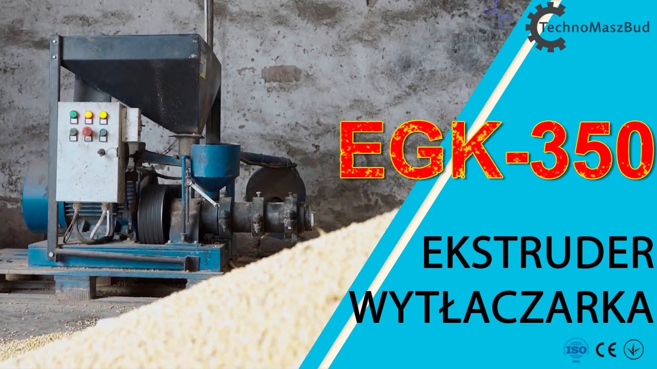 Ekstruder / Wytłaczarka EGK-350 | Praca na soi (film nagrany u naszego klienta)
