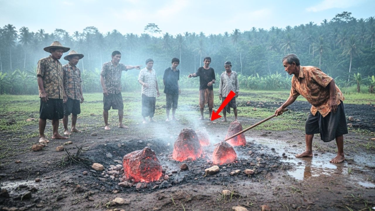 KEDIRI GEMPAR‼️ Batu Panas Muncul di Permukaan Tanah Usai Hujan Lebat, Warga Ketakutan!