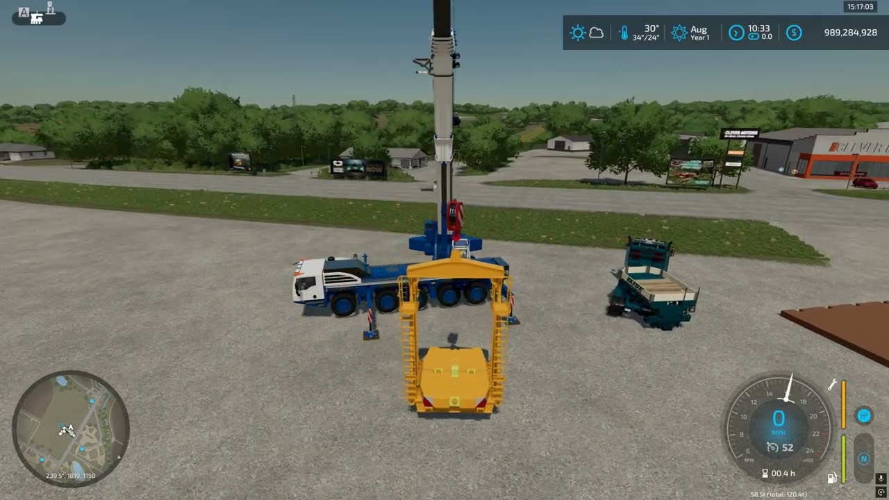 Farming Simulator 22: второй способ поворота крюка.