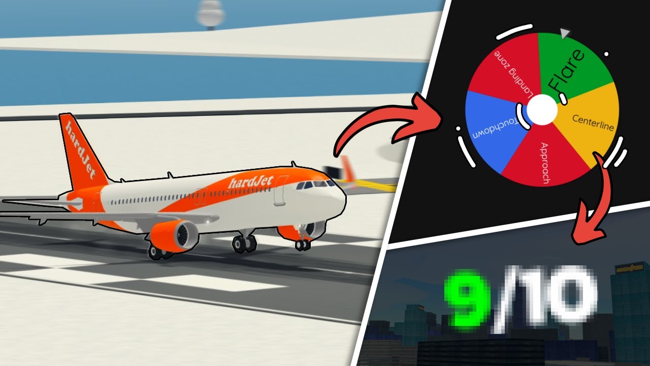 Landing Competition, but a WHEEL chooses the catagory..🎡| PTFS