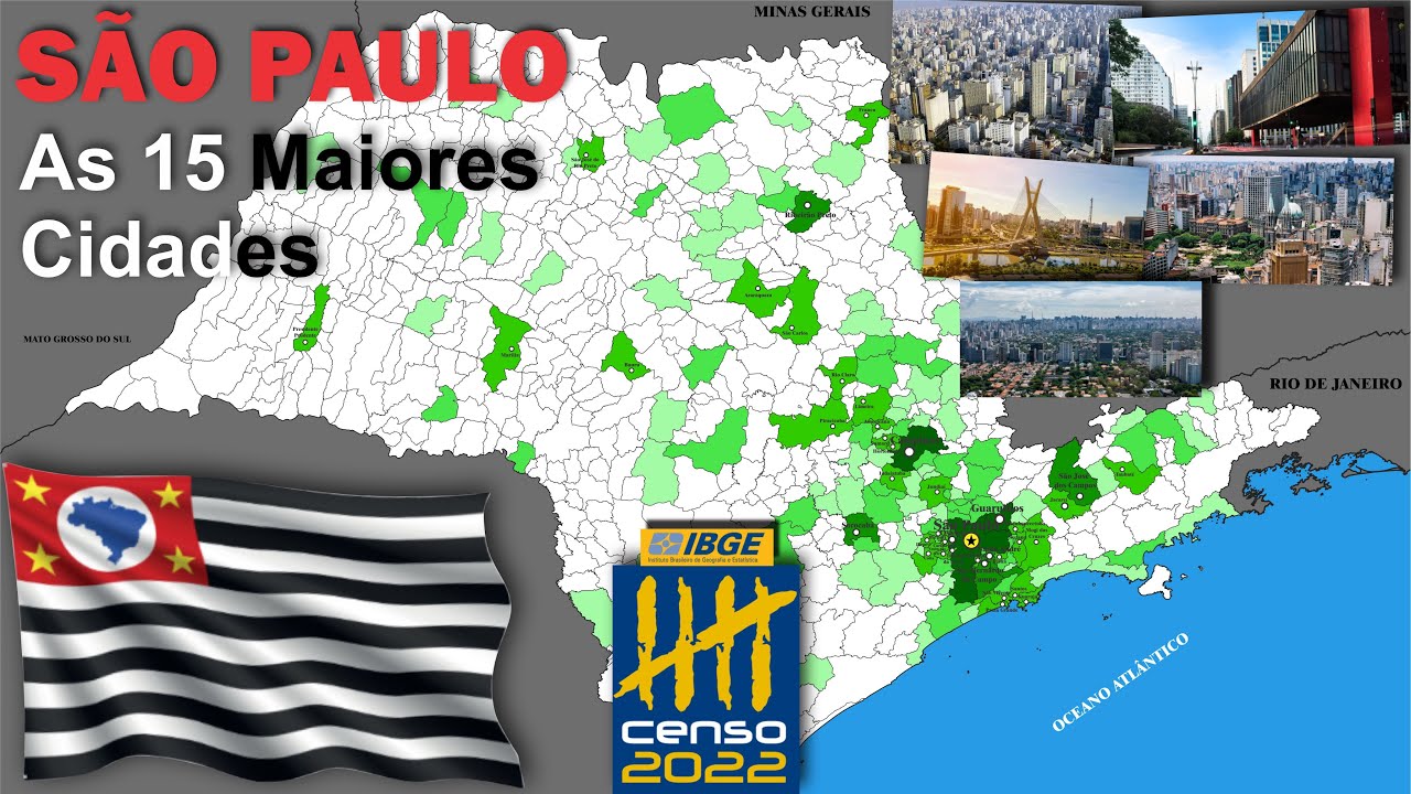 As 15 Maiores Cidades de SÃO PAULO