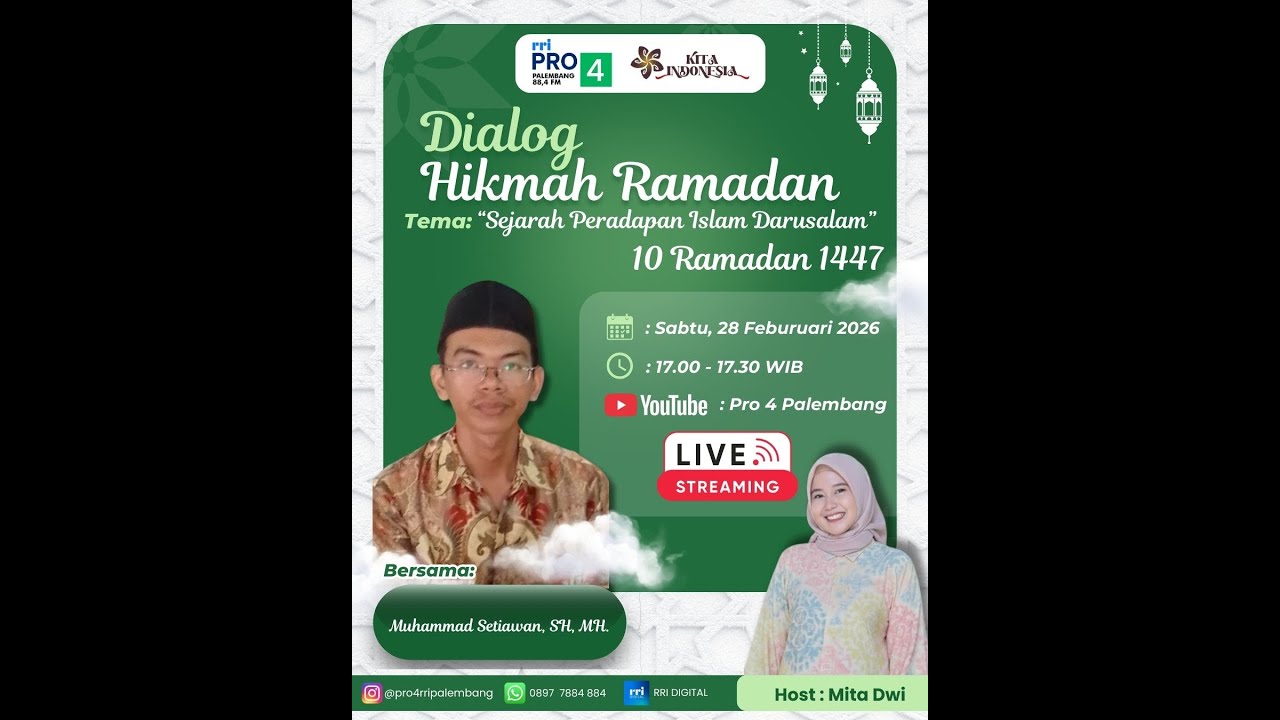 DIALOG HIKMAH RAMADHAN - RRI PALEMBANG, 28 FEBRUARI 2026
