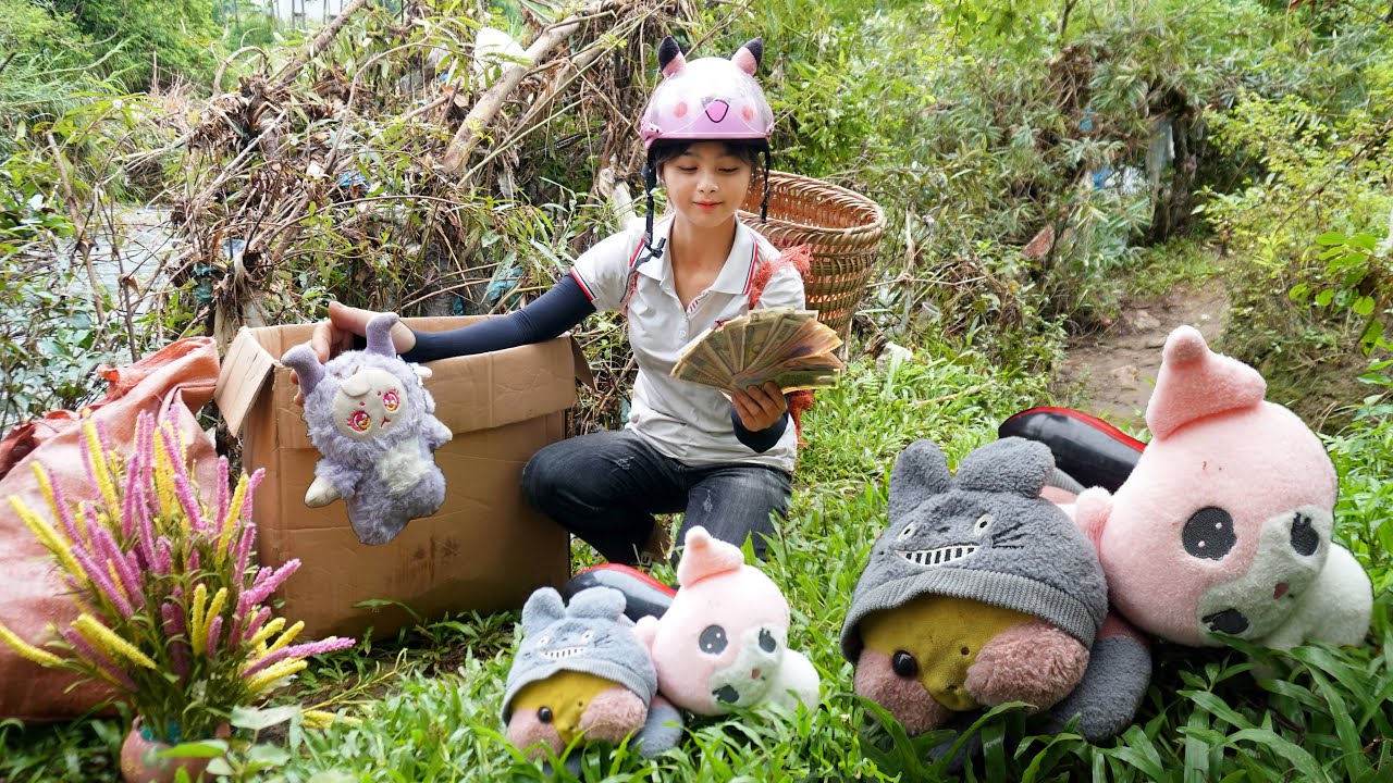 Poor girl Hana found a lot of valuable items and a lot of money after the historic flash flood