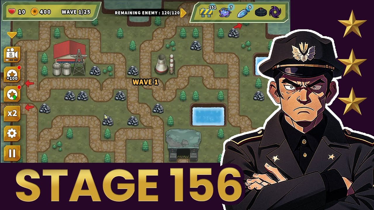 Turret Defense King - Stage 156 Playthrough