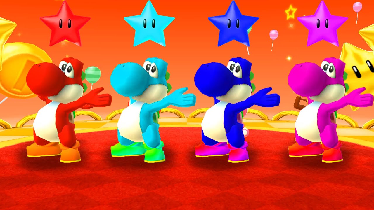 Mario Party Star Rush Balloon Bash Fire Yoshi Vs Rivals Players