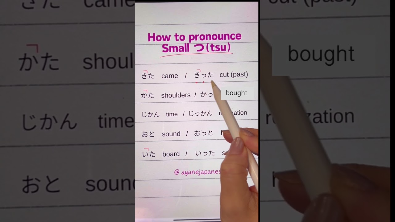 Small つ!! #learnjapanese #learnjapanesefast #japaneseforbeginners #japaneselesson #shorts