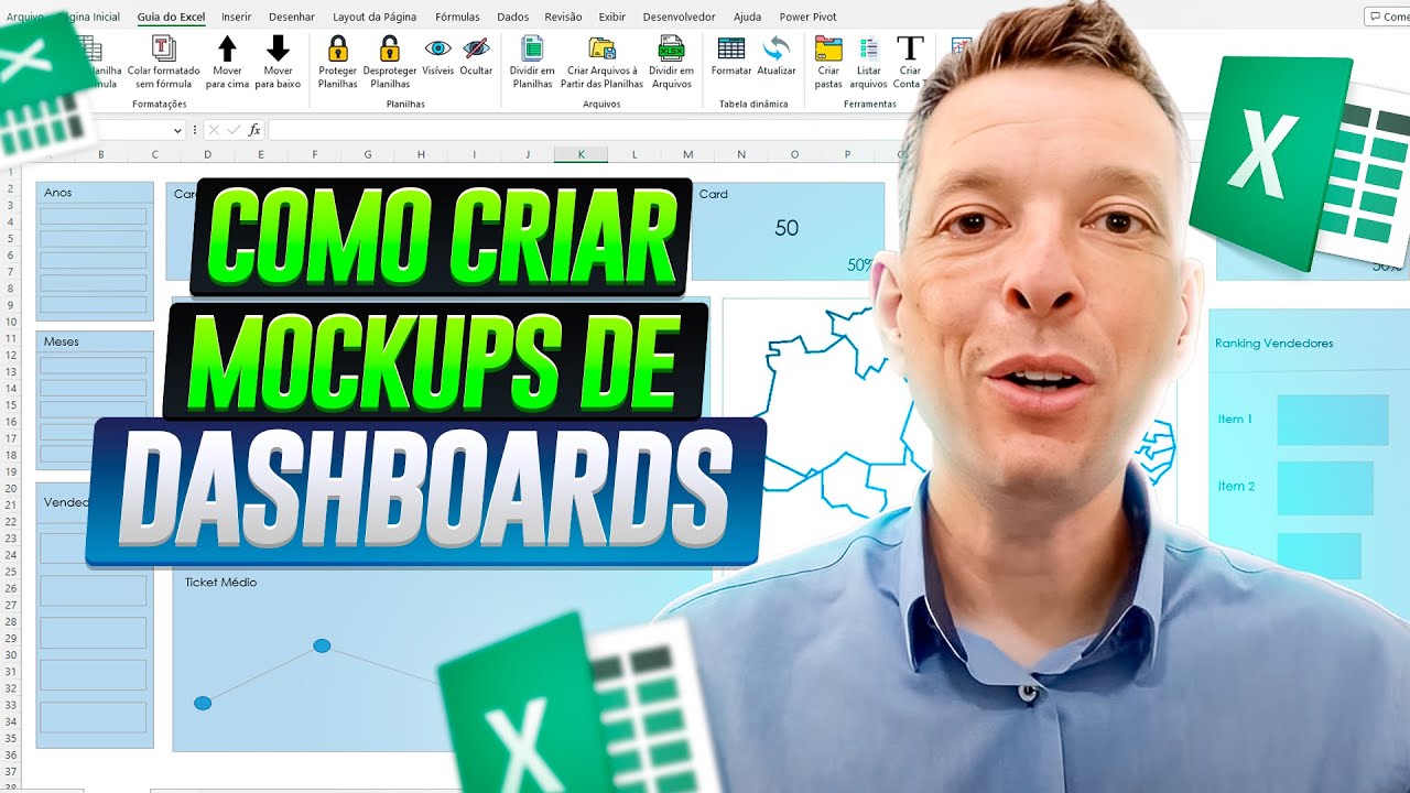 Como Criar Mockups de Dashboards no Excel