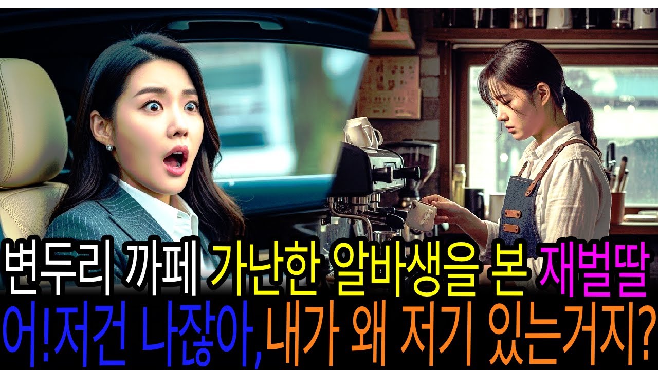 변두리카페 가난한 알바생을 본 재벌딸,이!저건 나잖아.내가 왜 저기 있는거지?