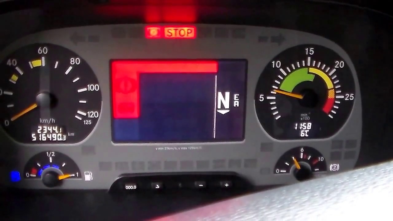 Coldstart Truck Mercedes-Benz Actros 1841 (2641) MP2 OM 501 LA V6-Sound