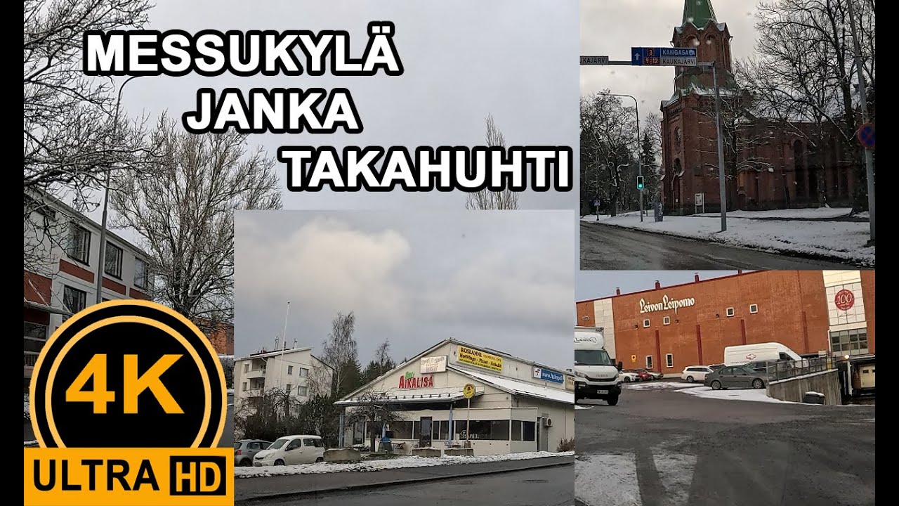 Driving in Finland -  Messukylä / Janka / Takahuhti