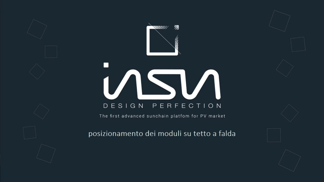 inSun - Tutorial 8: Posizionamento dei moduli su tetto a falda