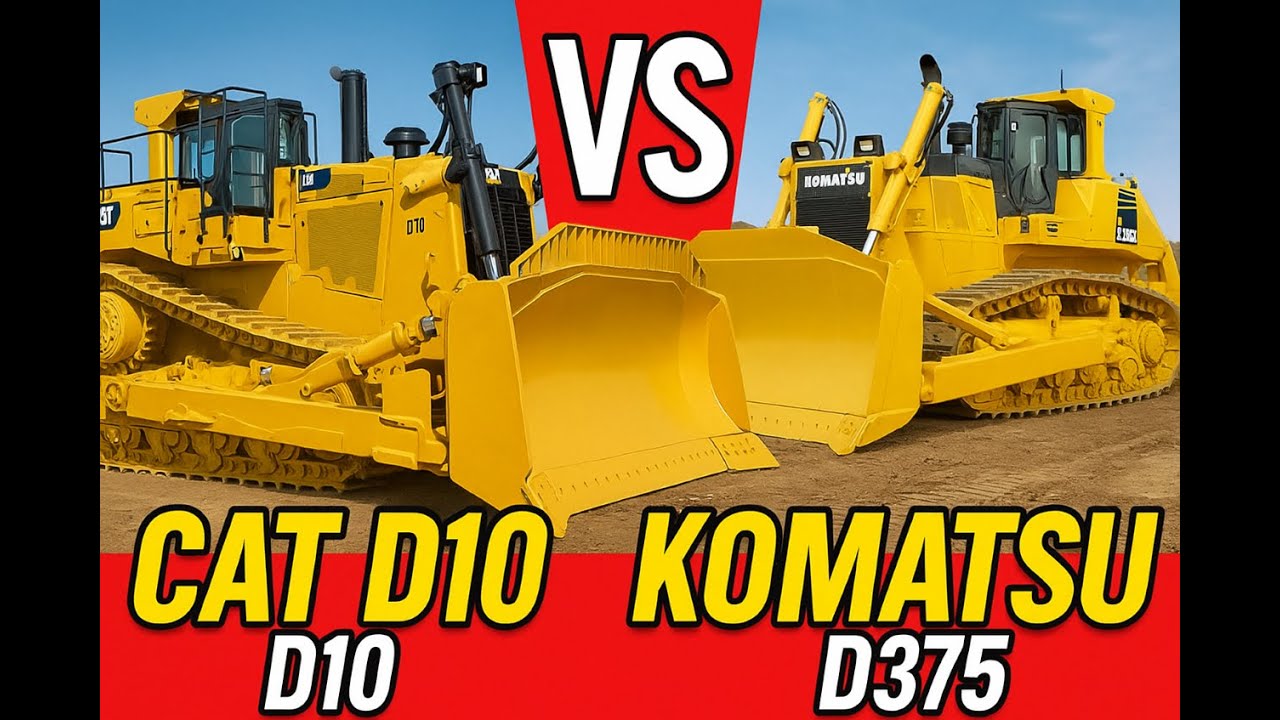 Caterpillar D-10 против Komatsu D-375: кто больше справится с грязью?
