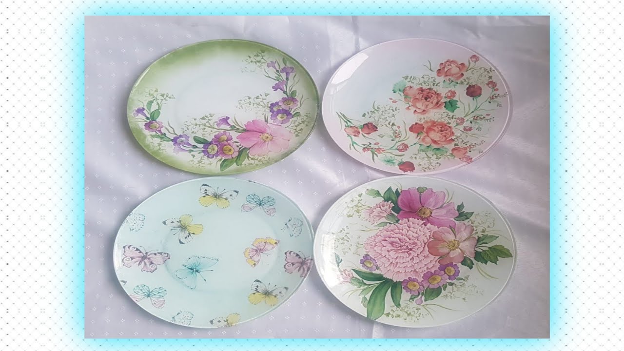Decoupage no Prato/  Lavável