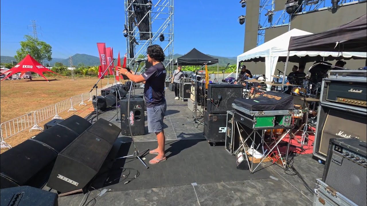 Set ระบบก่อนทำการแสดง พงษ์เทพ กระโดนชำนาญ Perfect Music Festival
