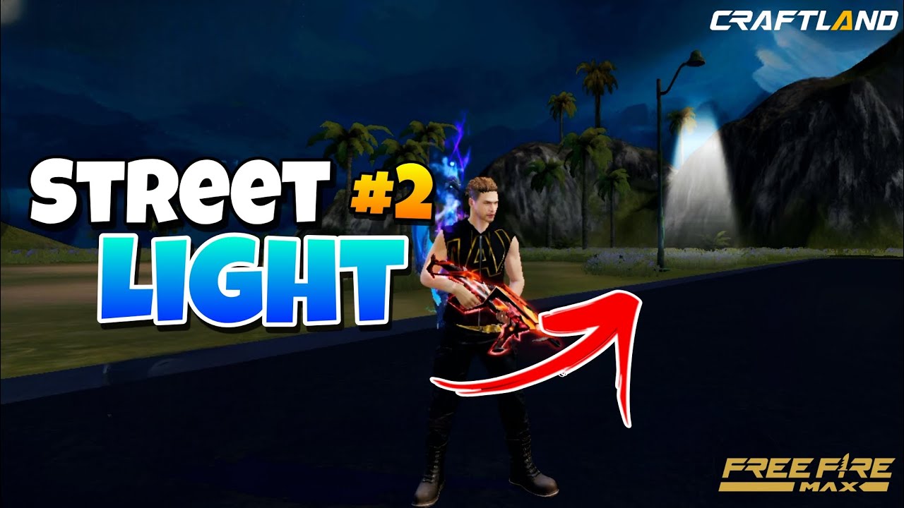How to make Street Light in Freefire Max Craftland