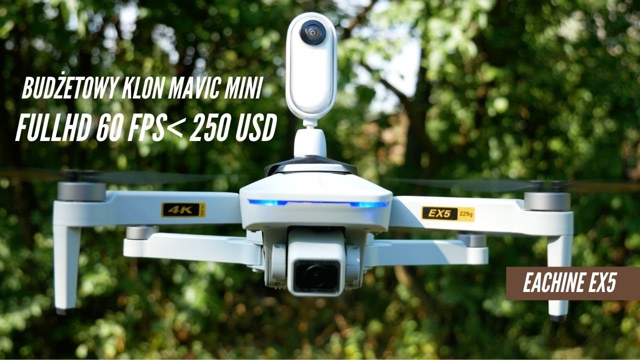 Eachine EX5 +  Insta360 GO 🔥Budżetowe FULL HD 60 FPS🏆🏆🏆