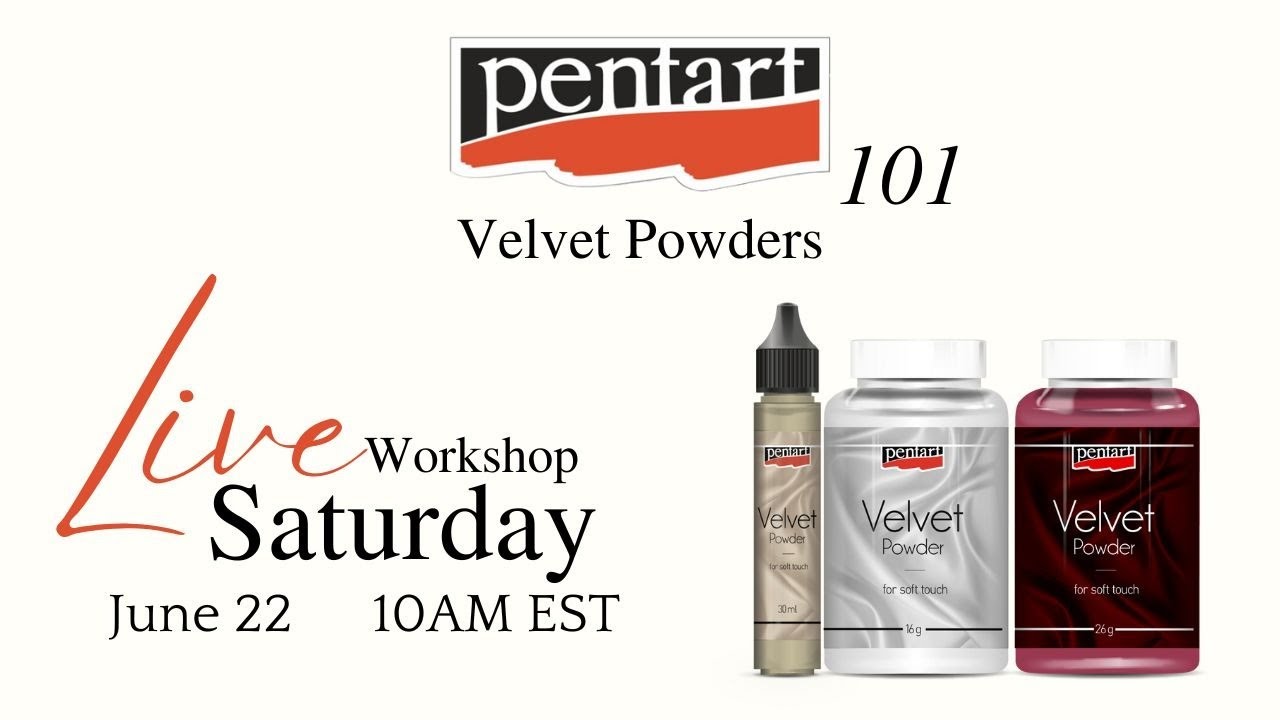 Pentart 101 - Episode 20 - Velvet Powders