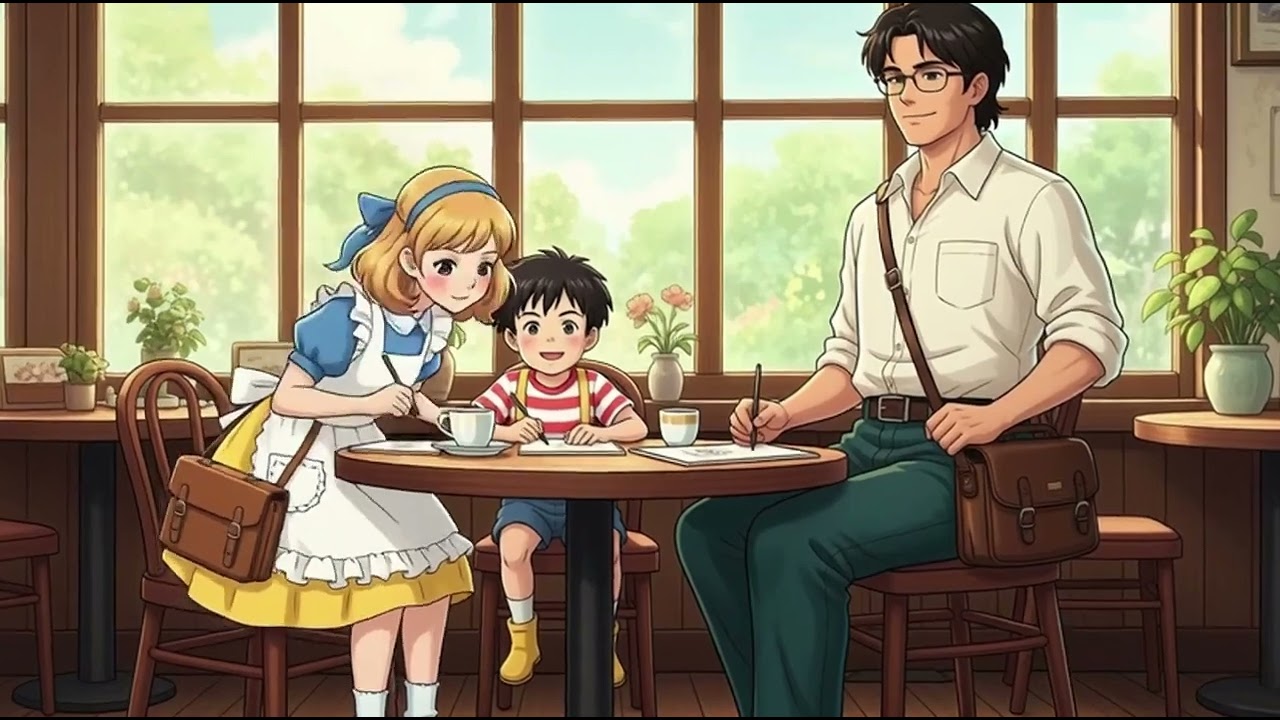 The Clockmaker and the Artist  | 💛 SHE KNEW FIRST. 💛 | Studio Ghibli Style Animation #copyrightfree 