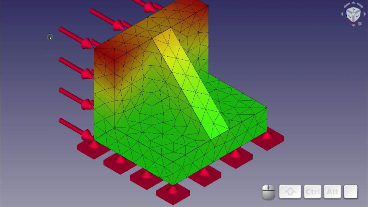 Учебное пособие по FreeCAD FEM — Получение результата