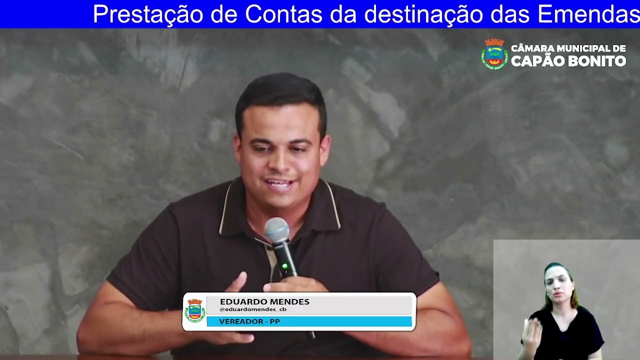 Prestação de Contas das Emendas Impositivas do Vereador Eduardo Mendes.  Orçamento 2026